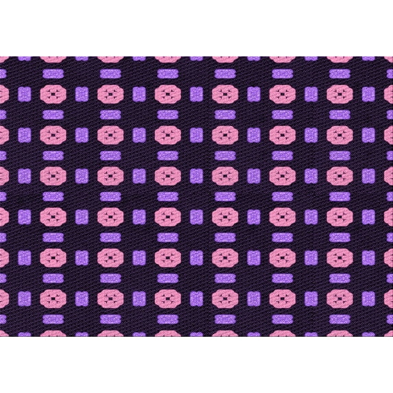 Ahgly Company Machine Washable Indoor Rectangle Transitional Orchid Purple Area Rugs, 3' x 5'