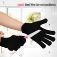 thumbnail image 4 of Gant Résistant aux Coupures Gant de Boucher Gant de Protection 1 Paire Gant Résistant en Maille d'Acier Inoxydable Outil de Protection de Boucher, 4 of 8