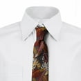 thumbnail image 3 of Men's Tie, Tropic Leaves in Earth Tones, 3.7", Dimgray and Multicolor, by Ambesonne, 3 of 4