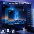 thumbnail image 4 of 2.4+5G WiFi Projector - MUDIX Movie Projector Native 1080P, 12500LM Mini Projector, Remote Control HD, AV, USB, Portable Video Projector for iOS Android Home & Camping & Party, 4 of 9