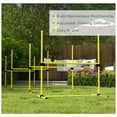 thumbnail image 6 of PawHut 4 Piece Dog Agility Set with Adjustable Height Jump Bars, Yellow, 6 of 9