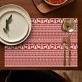 thumbnail image 5 of Premium Christmas Placemats 12x17 Inch Set of 4, Waterproof Table Mats - Winter Deer Snowflake Design for Kitchen Dining Holiday Use, 5 of 6