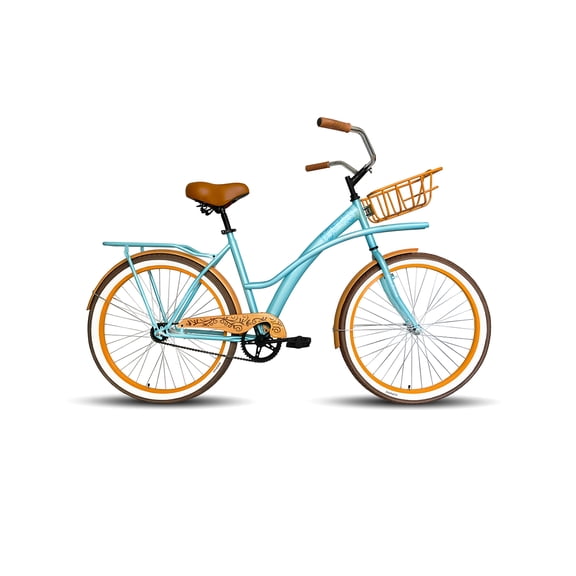 Bicicleta Black Panther Aruba R26 D C/Parr Azul/Naranja