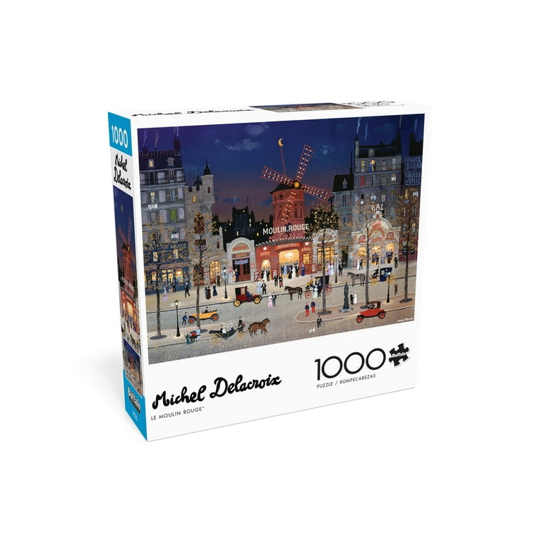 【内袋未開封】ムーランルージュ　ミッシェル・ドラクロワ　パズル　1000ピース Buffalo Games 1000-Piece Michel Delacroix Le Moulin Rouge
