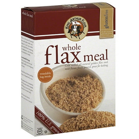 King Arthur Flour Whole Flax Meal, 16 oz, (Pack of 6)