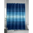 thumbnail image 5 of Fsddascl Blue Ombre Shower Curtain Set - 72" x 78" Washable Bathtub Curtain with 12 Hooks, Contemporary Minimalism Abstract Aesthetic Waterproof Fabric Stall Shower Curtains for Bathroom/Bathtub, 5 of 6