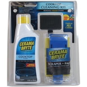 Cerama Bryte Cooktop Cleaning Kit - Includes Scraper and Pad - 2 Piece Kit