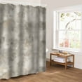 thumbnail image 5 of Brown Gray Bathroom Curtain 72 Inch Shower Curtain with Hooks, Abstract Modern Street Painting Art Ombre Waterproof Polyester Bath Curtain Washable Bathtub Curtain 60''x 72'', 5 of 6