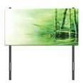 thumbnail image 3 of East Headboard, Bamboo Stalks Reflection on Water Blurs Freshness Japanese Nature Spa, Upholstered Decorative Metal Bed Headboard with Memory Foam, Twin Size, Green Pale Yellow, by Ambesonne, 3 of 4