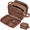 Brown, variant on Large Travel Toiletry Bag for Men and Women, Water Resistant Shaving Bag for Toiletries Accessories, Hanging Storage Bag Dopp Kit Travel Bag for Cosmetics Toiletries Brushes Tools, Black