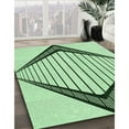 thumbnail image 3 of Ahgly Company Machine Washable Indoor Rectangle Transitional Mint Green Area Rugs, 2' x 3', 3 of 7
