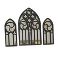 thumbnail image 3 of 3 Pieces Gothic Wall Mirrors Baroque Wall Mirrors Rustic Arched Wall Mirrors A, 3 of 8