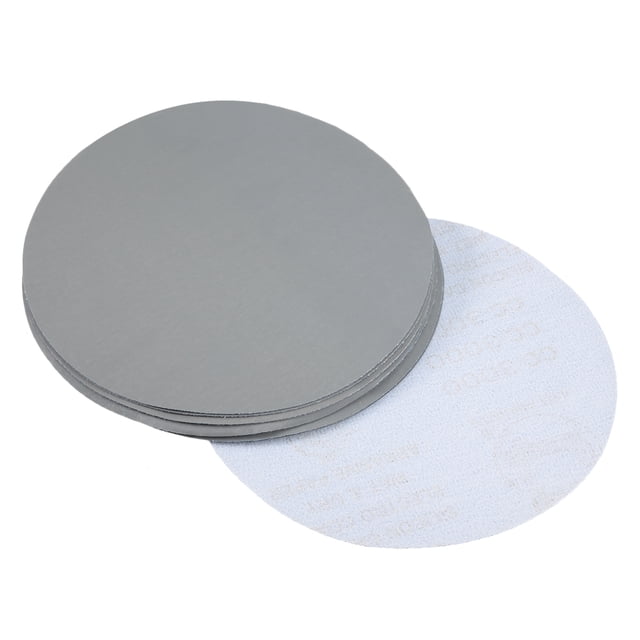 Unique Bargains 7 Inch 3000 Grits Gray Dry Sanding Discs Flocking Sandpaper 10 Pcs