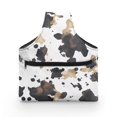 thumbnail image 2 of KUIFORTI Cow Print Knitting Yarn Bag Tote Crochet Accessories Crochet Bag Organizer for Women Girls Yarn Bags for Crocheting on The Go, Large Size, 2 of 7