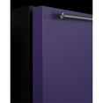 thumbnail image 5 of ADA height 24" refrigerator-freezer for residential use with lavender purple door, stainless steel handle, and black cabinet, 5 of 5