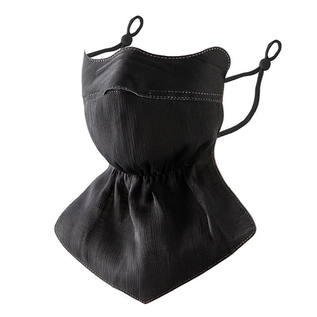Face Guard High-Density Anti-UV Fabric Sun Protection Face Guard 3D Tailored Fit Adjustable Straps Summer Outdoor Face Protector