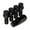 Black, variant on Vossen LUG-BL1450-30-CH 30 mm Lock Bolt 14 x 1.5 17 mm Hex Cone Seat, Silver - Set of 4