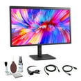 thumbnail image 1 of LG 27MD5KL-B UltraFine 5K Display Bundle -  27" 16:9 5K (5120 x 2880) IPS Monitor, 500 cd/m Brightness, Thunderbolt 3 / USB Type-C Inputs With Cleaning Set, 1 of 8