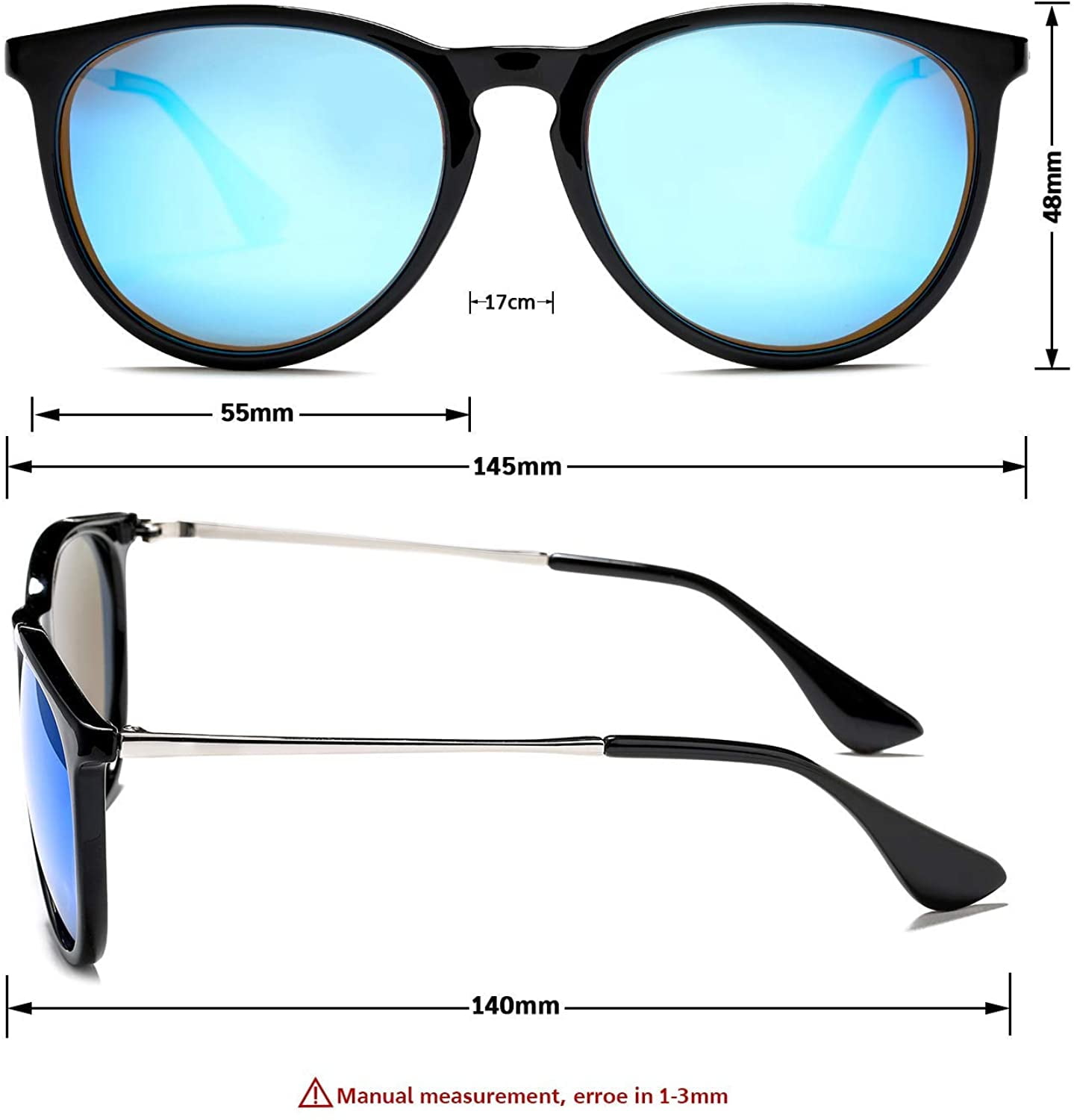 coat Torches miser Women/Men Polarized Sunglasses Round Classic Designer Style Eyewear  Mirrored lens Driving Sun Glasses Fashion - Walmart.com