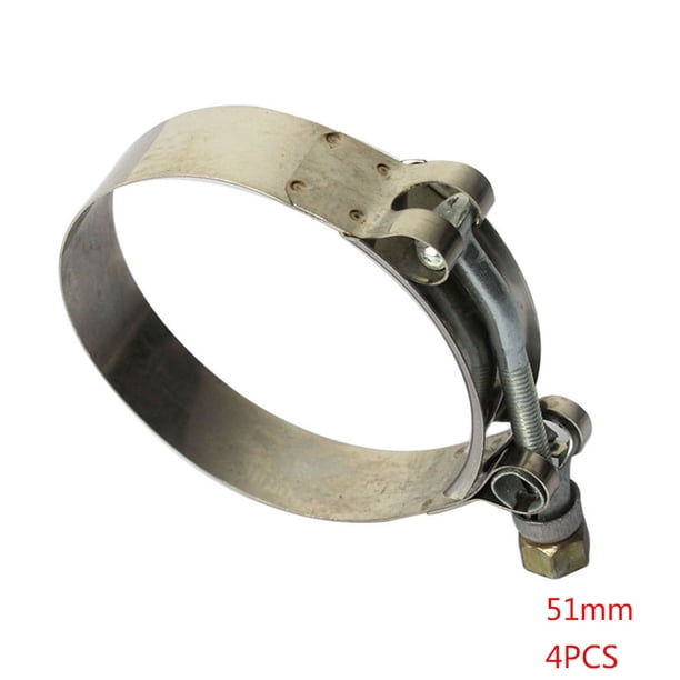 Kenally Abrazadera de manguera de inyección de combustible para tubería de gasolina diésel, 4 Uds., abrazaderas de combustible automáticas de acero Vehículos, repuestos y accesorios Mis 51 mm NO1 Kenally CZ13515-01B