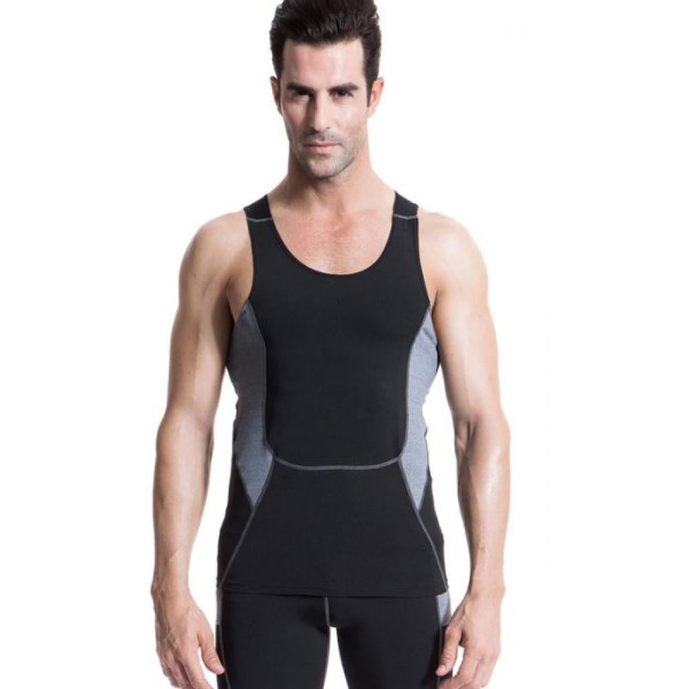 Details about   Mens Compression Tank Top T-Shirt Workout Base Layer Fitness Gym Sports Vest 
