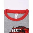 thumbnail image 4 of WIBACKER Pajamas for Boys Excavator Short Sleeves 2-Piece PJs Set Kids Rib Knit Sleepwear Size 2-9 Years, 4 of 10