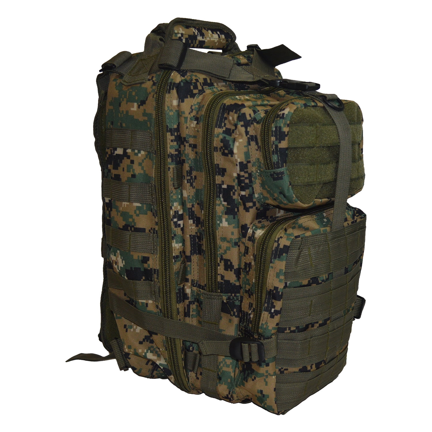 US Assault Pack Small Patrol Backpack Military MOLLE Rucksack Hiking Bag Olive 