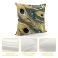 thumbnail image 4 of GOSMITH  Throw Pillow Covers Peacock Feather Decorative Pillow Covers Pillow Cases Cushion Cover Home Office Decor Square, 4 of 5