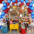 thumbnail image 4 of British National Day Balloons Decorations Set, Red White Blue Latex Balloon Arch Kits For 2023 England Street Royal Party, 4 of 4