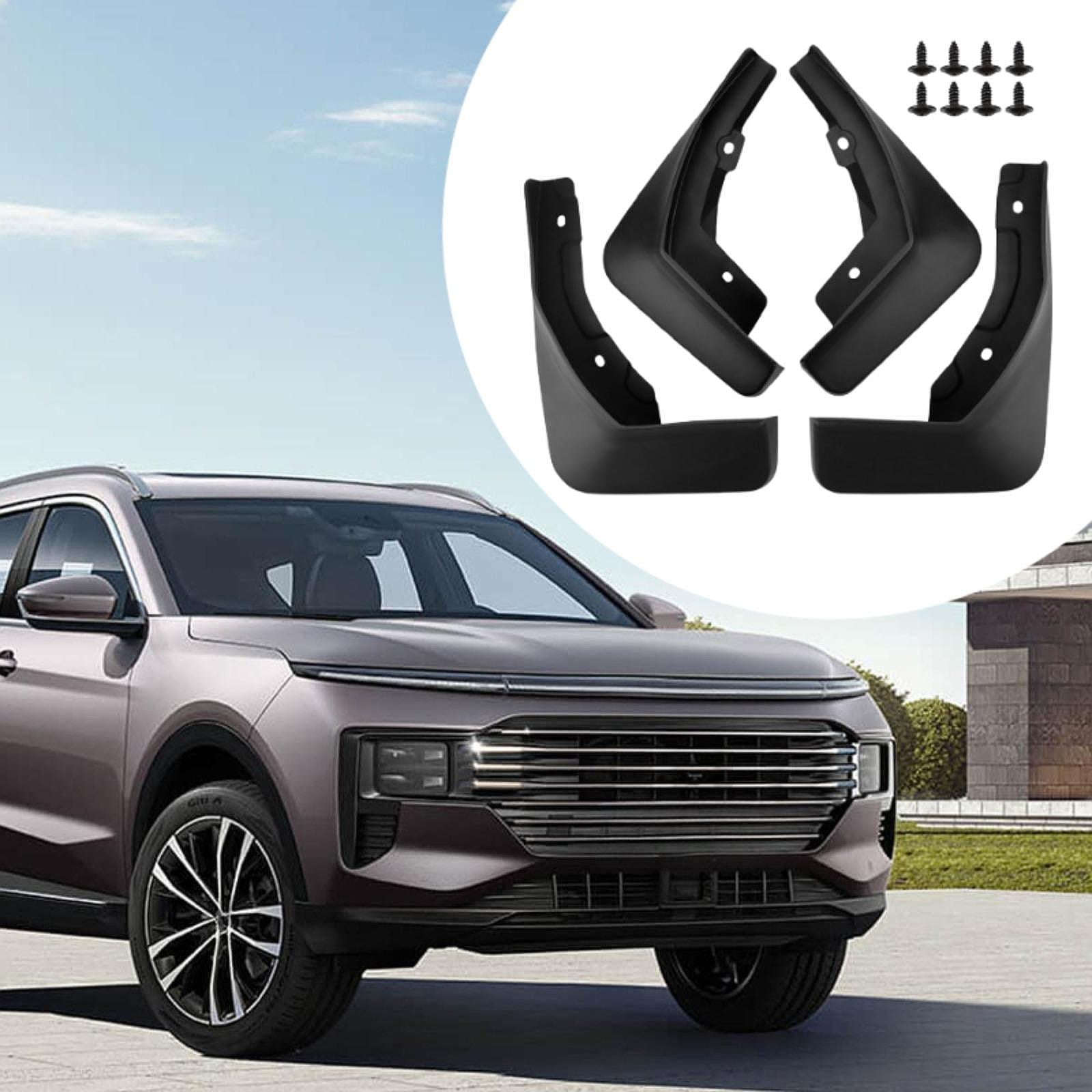 4pcs Automotive Mud Flaps Front Rear Wheel Protection Durable PP Splash Guards for Car Exterior Accessories