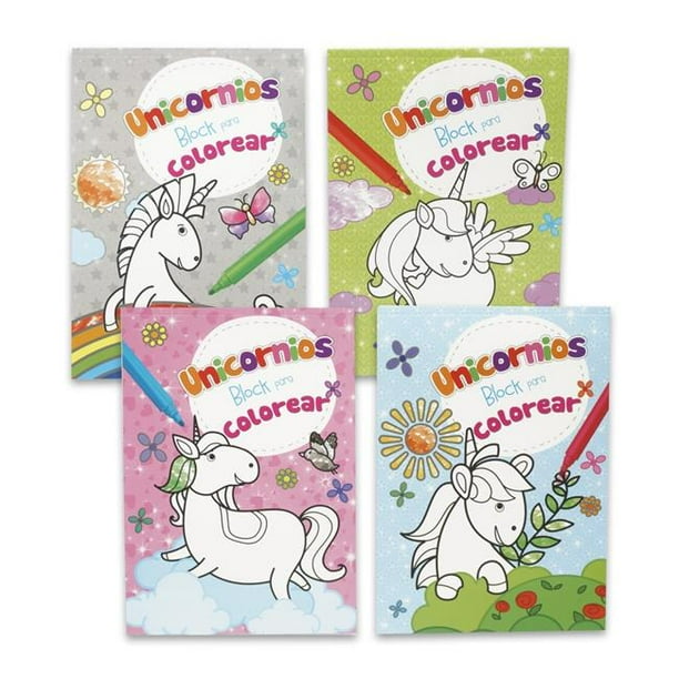 DDI 2342594 48 Page Spanish Unicorn Coloring Pad Assorted Case of 48