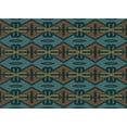 thumbnail image 1 of Ahgly Company Machine Washable Indoor Rectangle Transitional Dark Coffee Brown Area Rugs, 7' x 10', 1 of 7