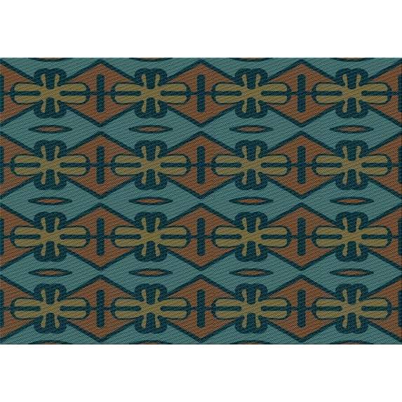 Ahgly Company Machine Washable Indoor Rectangle Transitional Dark Coffee Brown Area Rugs, 7' x 10'