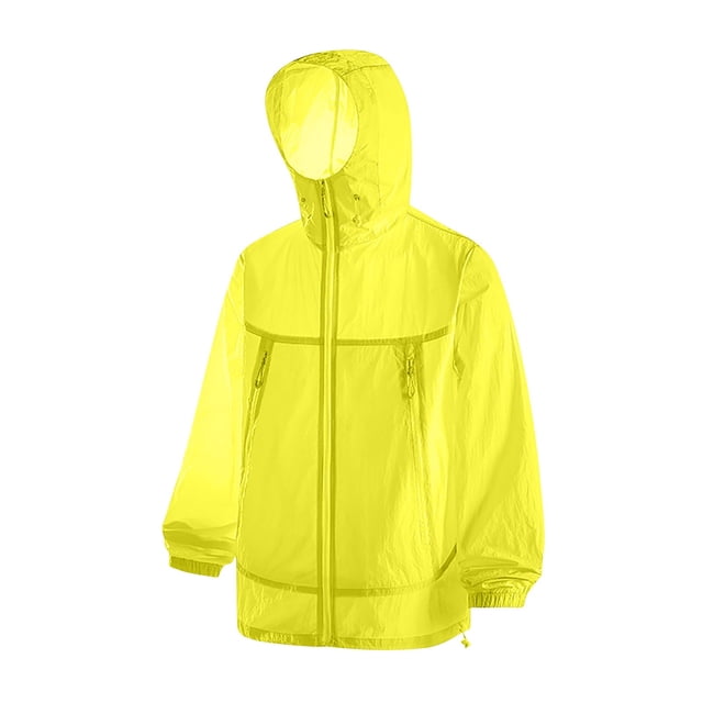 Veste d'Extérieur pour Femmes, Respirante, Imperméable, Protection Solaire avec Capuche et Poches, Manteau Léger à Manches Longues pour Randonnée Camping