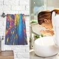 thumbnail image 7 of Colourful Peacock Towels Set of 2, Super Soft Absorbent Hand Towel Cotton Bath Towels for Bathroom Hotel Kitchen Spa Gym 16 X 28 Inches Wash cloth, 7 of 7