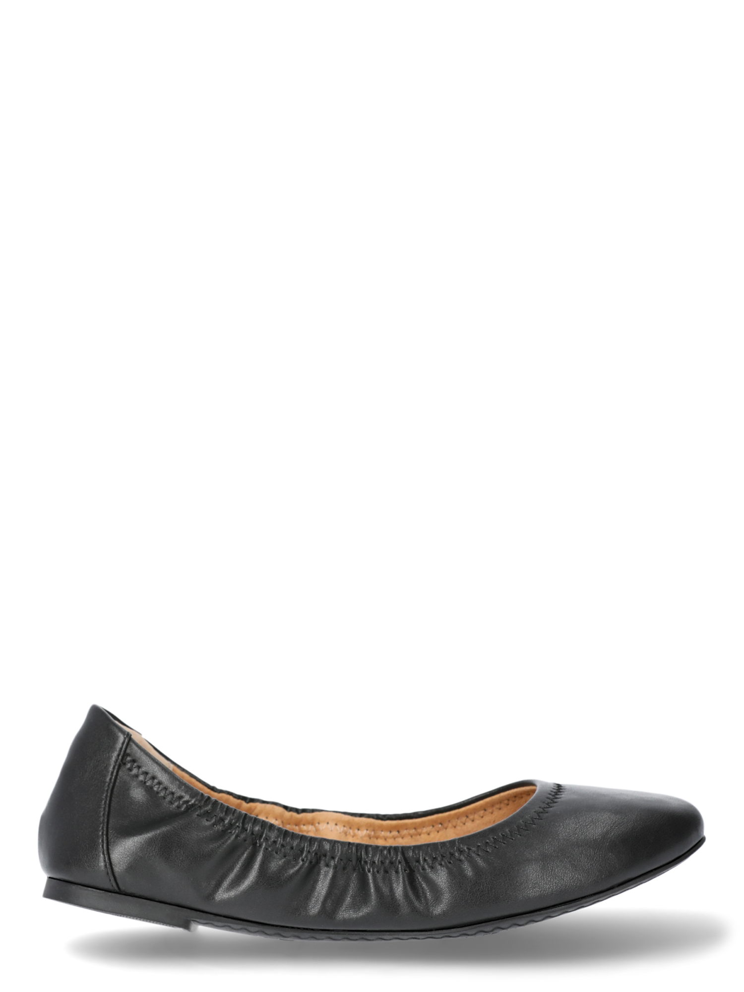 Time and Tru Women's Scrunch Ballet Flats, Wide Width photo 2