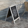 thumbnail image 3 of Emma + Oliver Whitewash 30"x20" Rustic Vintage A-Frame Double-Sided Folding Chalkboard with Magnetic Surface for Weddings, Parties, Showers and More, 3 of 10