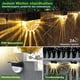 thumbnail image 2 of Luz de jardín al aire libre con energía solar, luz de pared al aire libre led, paquete de 6 cercas blancas, patio, jardín, escalón, escalera TUNC Sencillez, 2 of 5