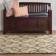 thumbnail image 3 of Linon Home Decor Trio Area Rug Collection, Chocolate and Blue, 5' x 7', 3 of 4