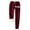 Burgundy, variant on IROINNID Women's Sweatpants Casual Jogger Printing Leggings Drawstring Waist Thick Warm Elastic Pants with Pockets,Burgundy