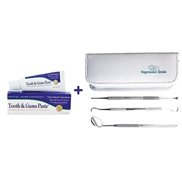 Tooth and Gums Paste Travel Size + Impressive Smile 3Piece Dental