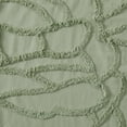 thumbnail image 3 of Beautiful Sage Green Botanical Branch Chenille Cotton Shower Curtain by Drew Barrymore, 72" x 72", 3 of 5