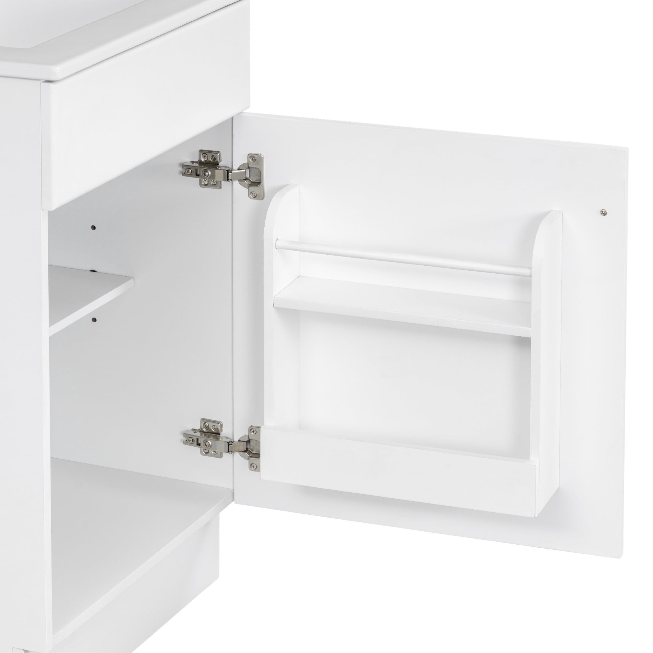 Vale Modern 20" Bathroom Vanity Cabinet with Sink, Soft Closing Door, White