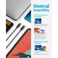 thumbnail image 5 of 2 Pack Anker New Nylon 60W USB C PD Fast Charging Cable, Compatible for iPhone 17 Series, iPad mini 6 and More (Black), 5 of 7