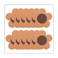 thumbnail image 1 of Lot de 12 sous-Verres en Liège de 3/8 Pouce d'Épaisseur, Forme de Fleur Absorbante Naturelle Résistante à la Chaleur, 1 of 5