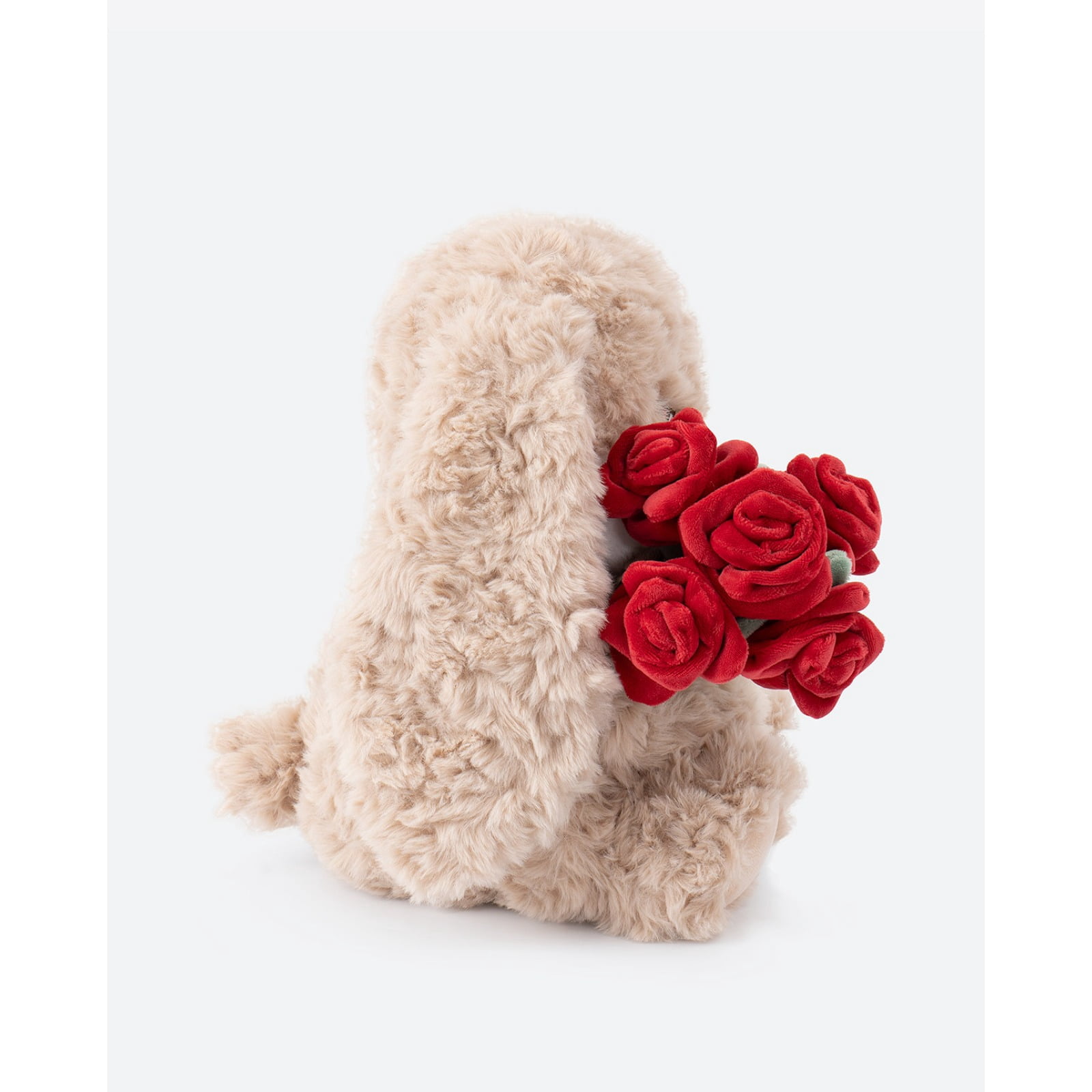 Cute Bunny Plush Toy with Rose Kawaii Soft Rabbit Doll Funny Gift Plush Home Decor Pillow