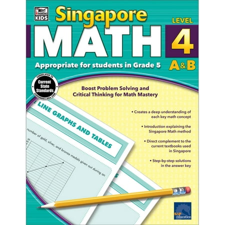 Thinking Kids Singapore Math Workbook Grade 5 (256 pages)