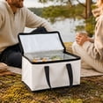 thumbnail image 4 of Insulated Cooler Bag - Portable Thermal Lunch Bag for Food Travel Picnic and Grocery White, 4 of 4