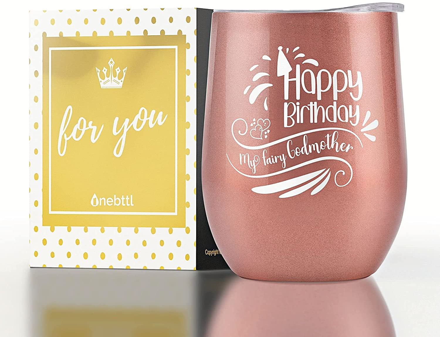 Sister Godmother Proposal 20 oz Skinny Stainless Steel Wine Tumbler with You are Precious and Few Quote-Iridescent Purple Godmother Gifts for Best Friend Aunt 