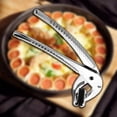 thumbnail image 4 of 2X Stainless Steel Kitchen Tongs Pizza Pan Gripper Baking Pans Grip No Slip Anti Hot Pizza Pan Dish Pot Holder, 4 of 7
